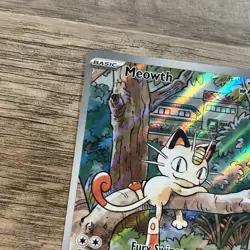 Pokemon Meowth 106/094 Me02: Phantasmal Flames Illustration Rare Holo TCG - Image 3