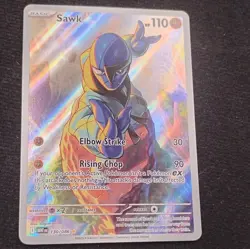 Pokemon TCG Sawk Sv: White Flare 130/086 Illustration Rare Holo 110HP - Image 1