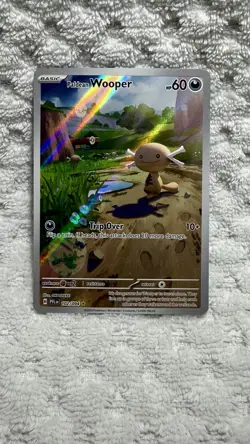 Paldean Wooper 102/094 Pokemon TCG Full Art Rare Phantasmal Flames Holo NM - Image 1