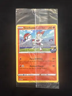 Pokemon TCG Scorbunny On the Ball Promo Card 004/005 Futsal - SEALED - Image 1