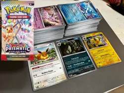 Pokemon TCG Prismatic Evolutions BULK Approx 240 cards. Commons, Reverses, Holos - Image 1