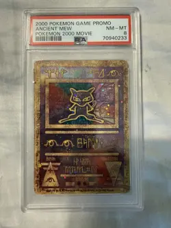 2000 POKEMON GAME PROMO ANCIENT MEW POKEMON 2000 MOVIE PSA 8 NM-MT NEW CERT! - Image 1