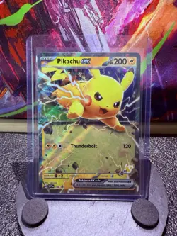Pokemon Pikachu EX 106 SVP EN Full Art Holo 106 Battle Academy Black Star Promo - Image 1