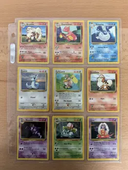 NM Complete Pokemon Base Set Commons And Uncommons Authentic Vintage - Image 2
