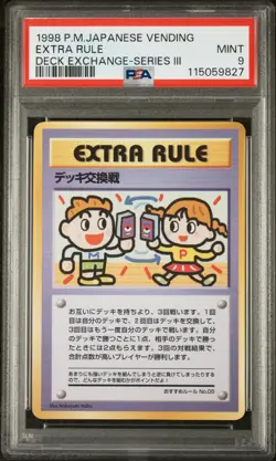 1998 POKEMON JPN VENDING DECK EXCHANGE-SER III EXTRA RULE PSA 9 - Image 1