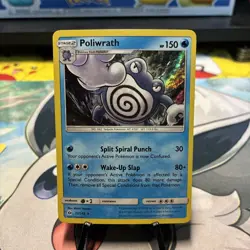 Pokemon TCG Poliwrath Sun & Moon Base Set 32/149 Holo Holo Rare - Image 1