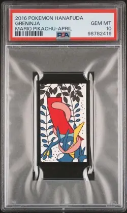 PSA 10 - 2016 Pokemon Hanafuda GRENINJA Mario Pikachu April (2416) - Image 1