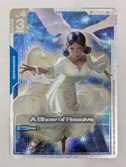 GD03 A Show of Resolve (SP) U+ English. Gundam Card Game Steel Requiem. GD01-100 - Image 1