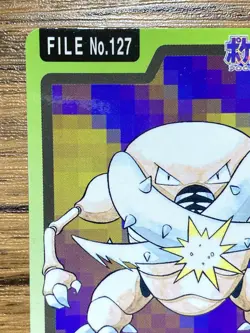 Pokemon Carddass Card Pinsir File No.127 Bandai Pocket Monsters 1997 - Image 3