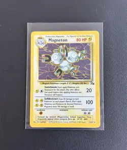 Pokemon TCG Magneton 1st Edition Unlimited Holo Rare Card Fossil 11/62 - Image 2