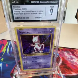 Pokemon Mewtwo 014/034 Trading Card Game Classic CGC 9 Holo Pokemon TCG Card - Image 1