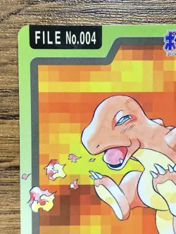 Pokemon Carddass Card Charmander File No.4 Bandai Pocket Monsters 1997 - Image 3