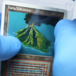 Volcanic Island Revised Italian EX Dual Land MTG 1995 Authentic Brian Snoddy - Image 2