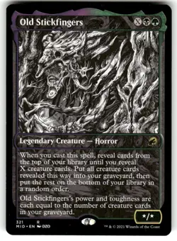 Old Stickfingers (Showcase) Innistrad: Midnight Hunt Regular MTG - Image 1