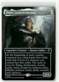 Odric, Lunarch Marshal Borderless FOIL - Innistrad Remastered MTG NM - Image 1