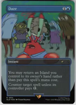 MTG Daze Rainbow Foil NM Secret Lair Drop Series Magic 1934 - Image 1