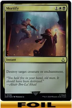 Mortify ** FOIL ** Universes Beyond: Assassin's Creed - CUC NM MTG - Image 1