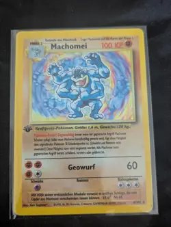 Machomei (Machamp) Holo 8/102 – Base Set – 1st Edition – German – Pokemon Card - Image 1