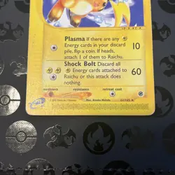 Pokemon TCG Raichu 61/165 Expedition Base Set HP - Image 3