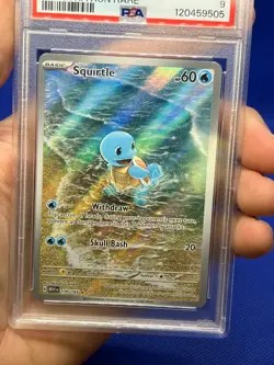 Pokemon Scarlet & Violet 151 Squirtle #170 170/165 Illustration Rare IR PSA 9 - Image 2