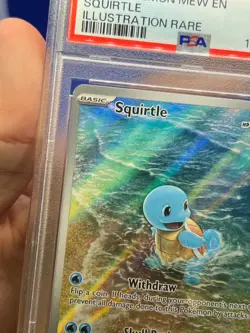 Pokemon Scarlet & Violet 151 Squirtle #170 170/165 Illustration Rare IR PSA 9 - Image 3