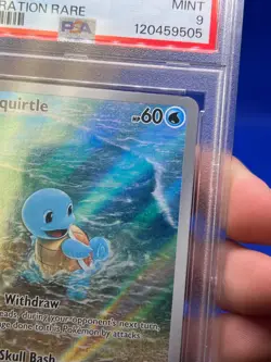 Pokemon Scarlet & Violet 151 Squirtle #170 170/165 Illustration Rare IR PSA 9 - Image 4