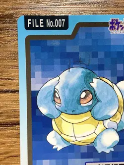 Pokemon Carddass Card Squirtle File No.7 Bandai Pocket Monsters 1997 - Image 3