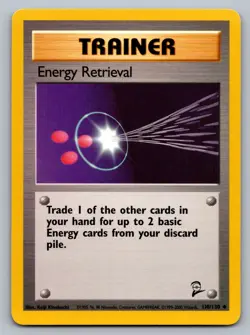 Pokemon TCG Base Set 2 Energy Retrieval 110/130 - Image 1
