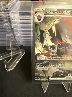 Pokemon TCG N's Zoroark ex 185/159 Journey Together Holo SIR NM+ CONTENDER! - Image 2
