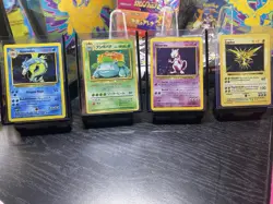Vintage Holo Pokemon Lot! Shadowless Zapdos, Base Set Mewtwo, Venusaur, Gyarados - Image 1