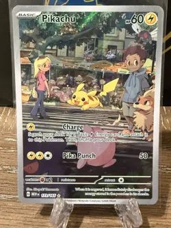 Pokemon TCG Pikachu 151 Illustration Rare 173/165 Near Mint - Image 1