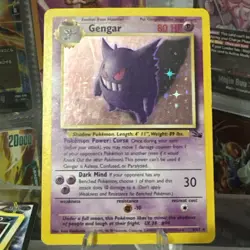 Pokemon TCG Gengar Fossil 5/62 Unlimited Holo Rare - Image 1