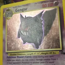 Pokemon TCG Gengar Fossil 5/62 Unlimited Holo Rare - Image 4
