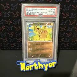 2017 Pokemon Japanese Best of XY Pikachu Rev. Foil 029/171 PSA 10 Rare - Image 1