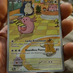 Pokemon TCG Chansey 187/167 Illustration Rare Full Art Holo Twilight Masquerade - Image 1