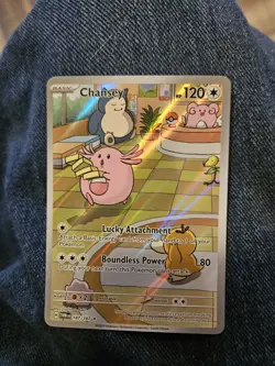 Pokemon TCG Chansey 187/167 Illustration Rare Full Art Holo Twilight Masquerade - Image 3