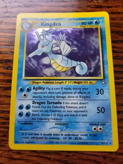 Kingdra 8/111 PL! Holo Rare Neo Genesis Unlimited Edition Pokemon WOTC - Image 1