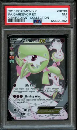 Pokemon 2016 Generations Radiant Collection Full Art EX Gardevoir #RC30 PSA 7 NM - Image 1