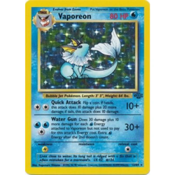 Pokemon TCG | Vaporeon | Holo Rare | Jungle Set | 12/64 | Moderately Played - Image 1