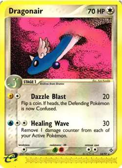 Pokemon TCG Dragonair EX Dragon 14/97 Regular Rare VLP - Image 1