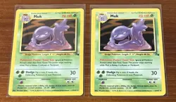 Pokemon Muk 2 Fossil Set Holo 13/62 1999 - Image 1