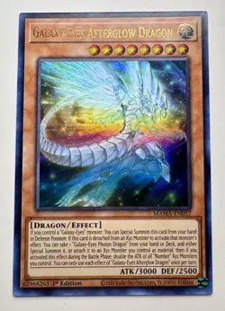 Yugioh Galaxy-Eyes Afterglow Dragon MAMA-EN057 Ultra Rare 1st Ed - Image 1