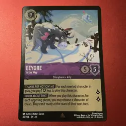 Disney Lorcana Winterspell #45/204 Eeyore - In the Way | Rare Cold Foil NM - Image 1
