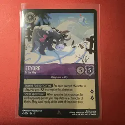 Disney Lorcana Winterspell #45/204 Eeyore - In the Way | Rare Cold Foil NM - Image 3