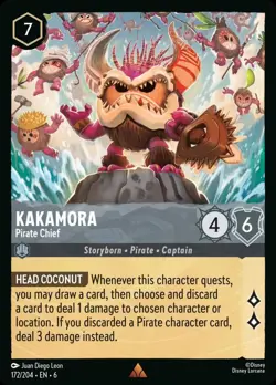 Kakamora - Pirate Chief (172) Azurite Sea Disney Lorcana - Image 1