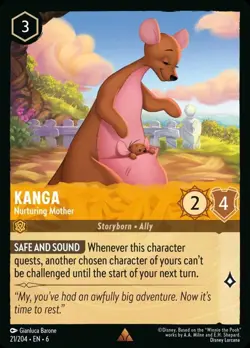 Kanga - Nurturing Mother (021) Azurite Sea Disney Lorcana - Image 1