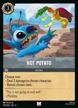 Hot Potato Foil (195) Azurite Sea Disney Lorcana - Image 1