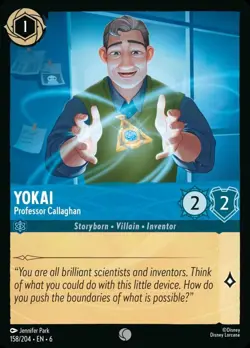 Yokai - Professor Callaghan Foil (158) Azurite Sea Disney Lorcana - Image 1