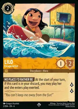 Lilo - Escape Artist Foil (002) Azurite Sea Disney Lorcana - Image 1