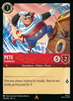 Pete - Freebooter Foil (122) Azurite Sea Disney Lorcana - Image 1